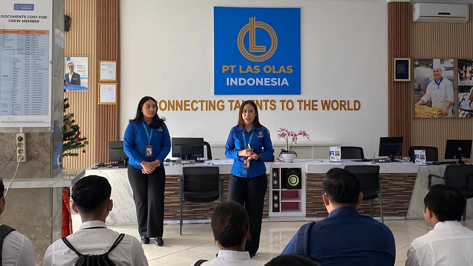 PT Las Olas Indonesia office with the company logo and tagline